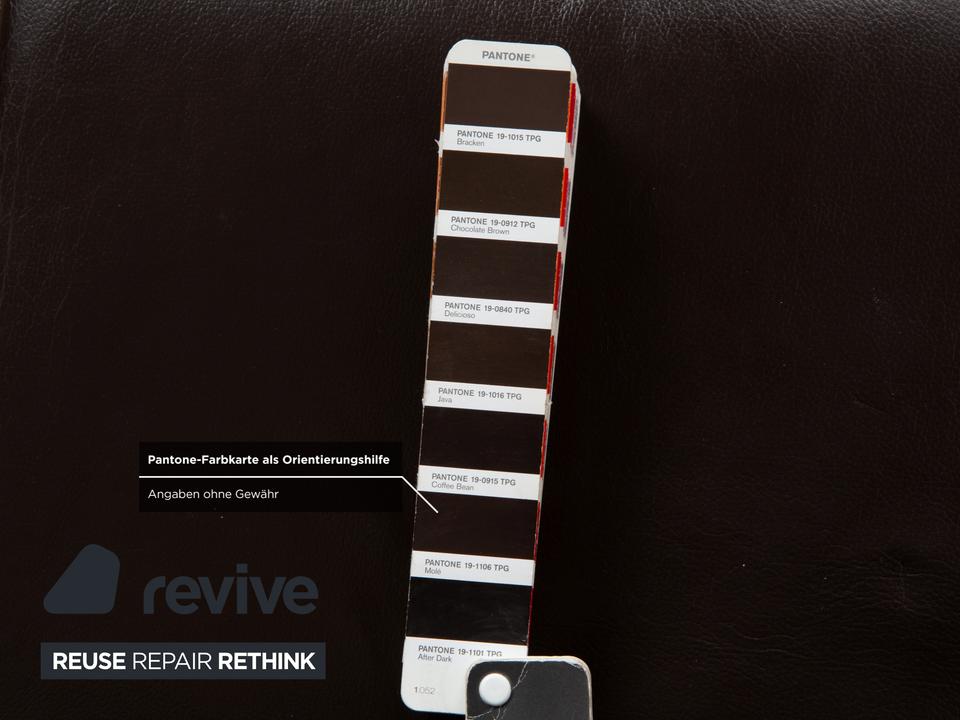 6er Garnitur Wöstmann Leder Stuhl Dunkelbraun – Bild 9