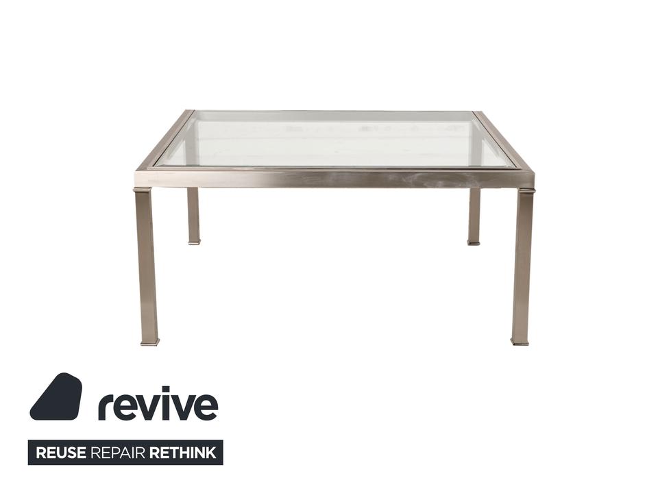 Sovet Italia Nice Glas Couchtisch Silber Satztische – Bild 10