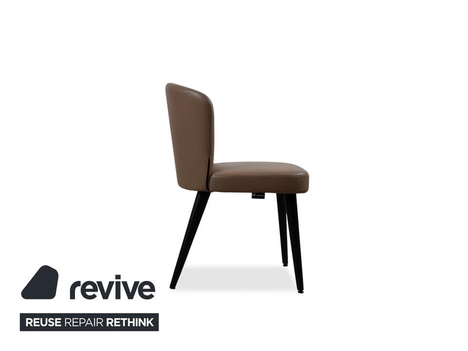 Minotti Aston Leder Stuhl Braun Kaffee Esszimmer – Bild 8