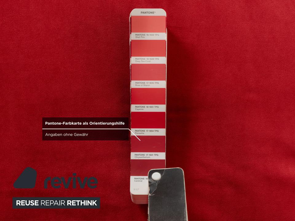 Ligne Roset Multy Stoff Dreisitzer Rot Schlaffunktion Neubezug ✨ – Bild 8