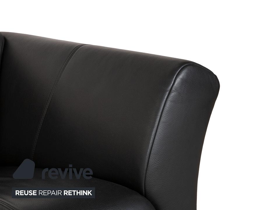Rolf Benz 322 Leder Dreisitzer Schwarz Sofa Couch – Bild 5