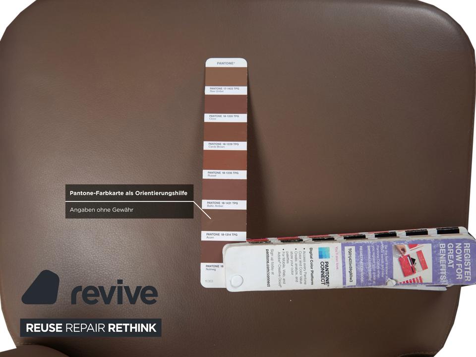 Minotti Aston Leder Stuhl Braun Kaffee Esszimmer – Bild 6