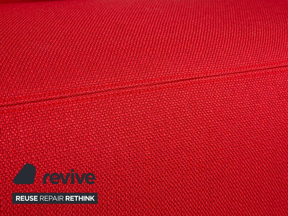 Rolf Benz 3100 Sessel Stoff Rot Silber manuelle Funktion ✨ – Bild 4