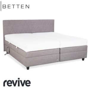 RUF Stoff Bett Grau Schlafzimmer Boxspringbett elektrische