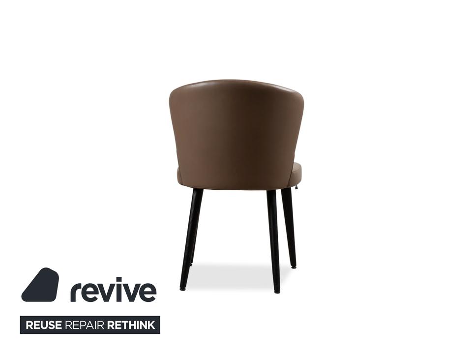 Minotti Aston Leder Stuhl Braun Kaffee Esszimmer – Bild 10