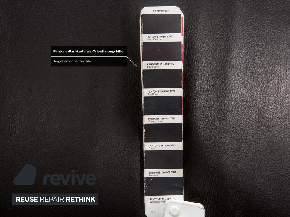 Rolf Benz 322 Leder Dreisitzer Schwarz Sofa Couch – Bild 7