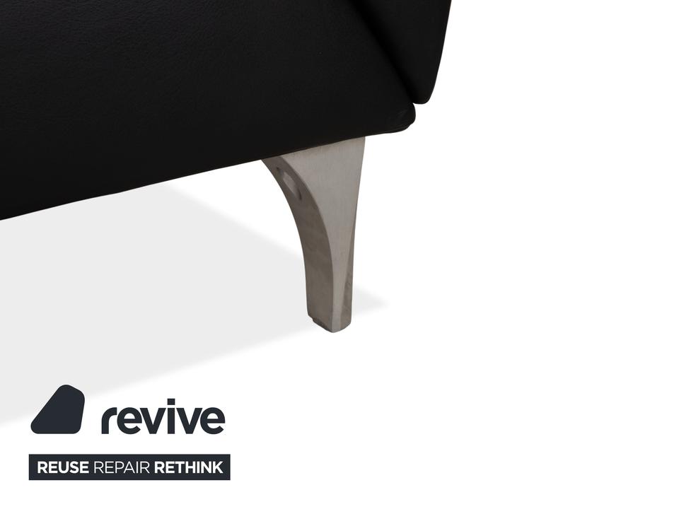 Jori JR 8400 Leder Sessel Schwarz manuelle Funktion – Bild 4