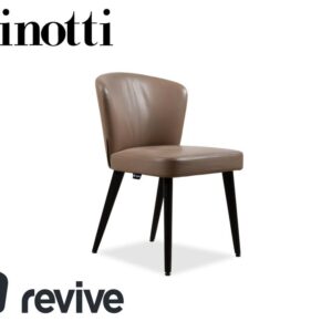 Minotti Aston Leder Stuhl Braun Kaffee Esszimmer