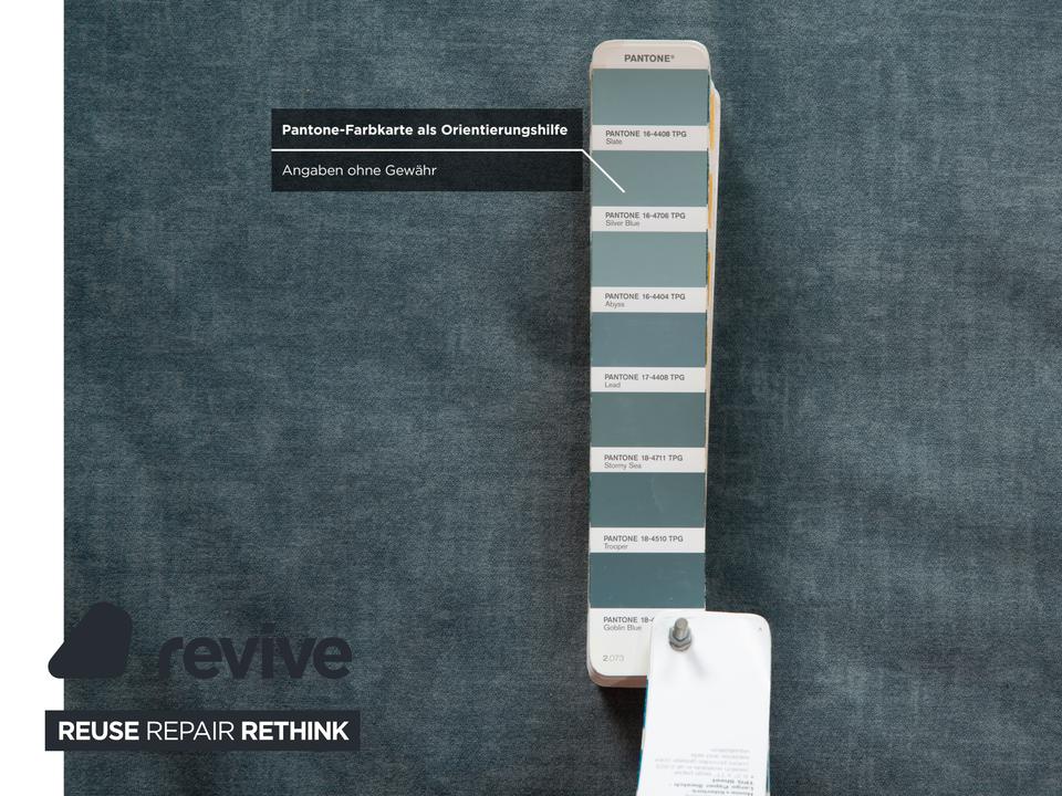 Ligne Roset Multy Stoff Dreisitzer Blau Grau manuelle ✨ – Bild 9