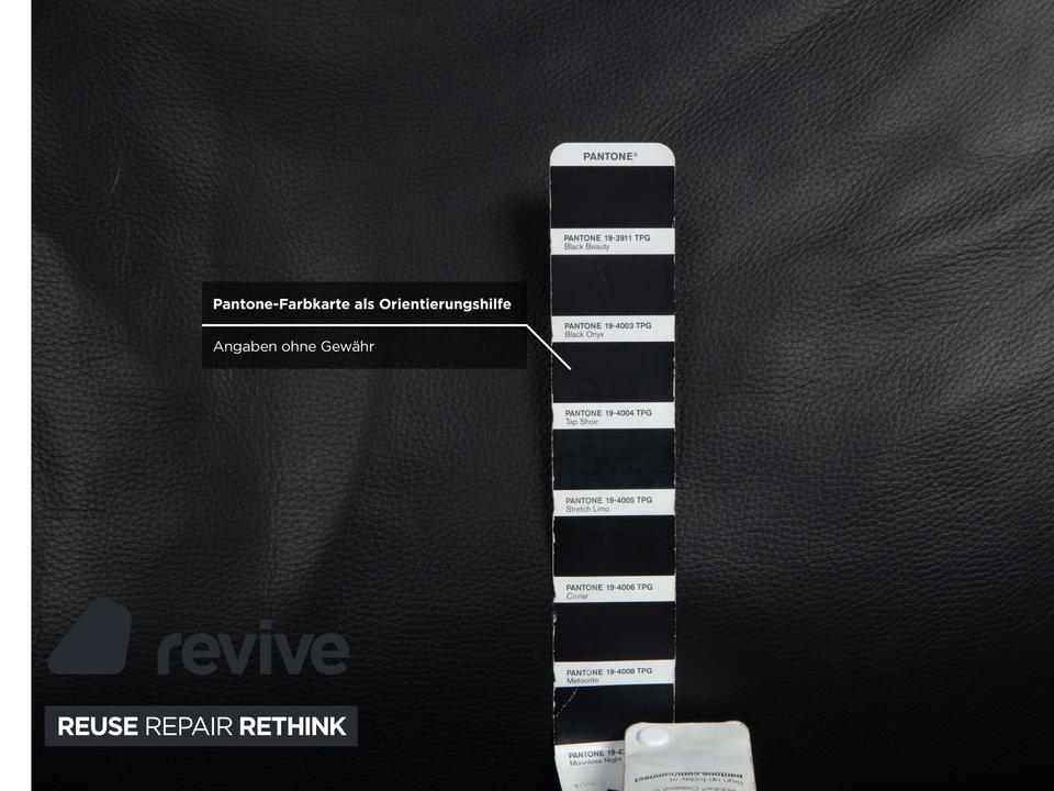 de Sede DS 450 Leder Zweisitzer Schwarz manuelle Funktion Sofa – Bild 8