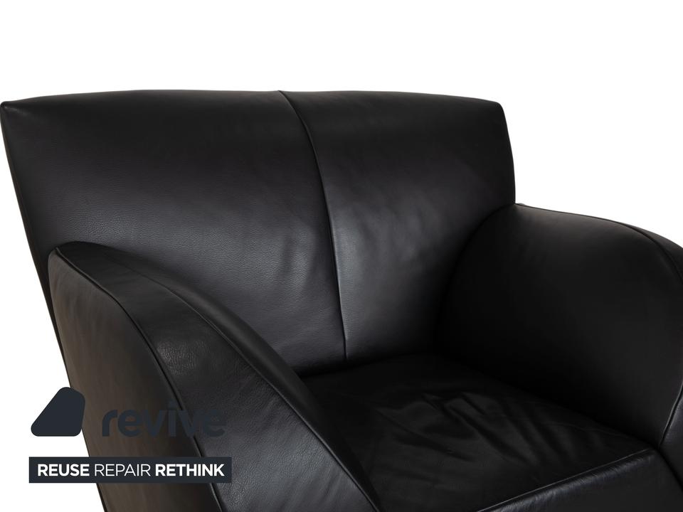 Jori JR 8400 Leder Sessel Schwarz manuelle Funktion – Bild 6