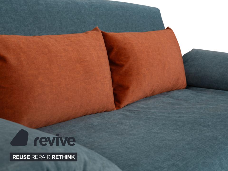 Ligne Roset Multy Stoff Dreisitzer Blau Grau manuelle ✨ – Bild 7