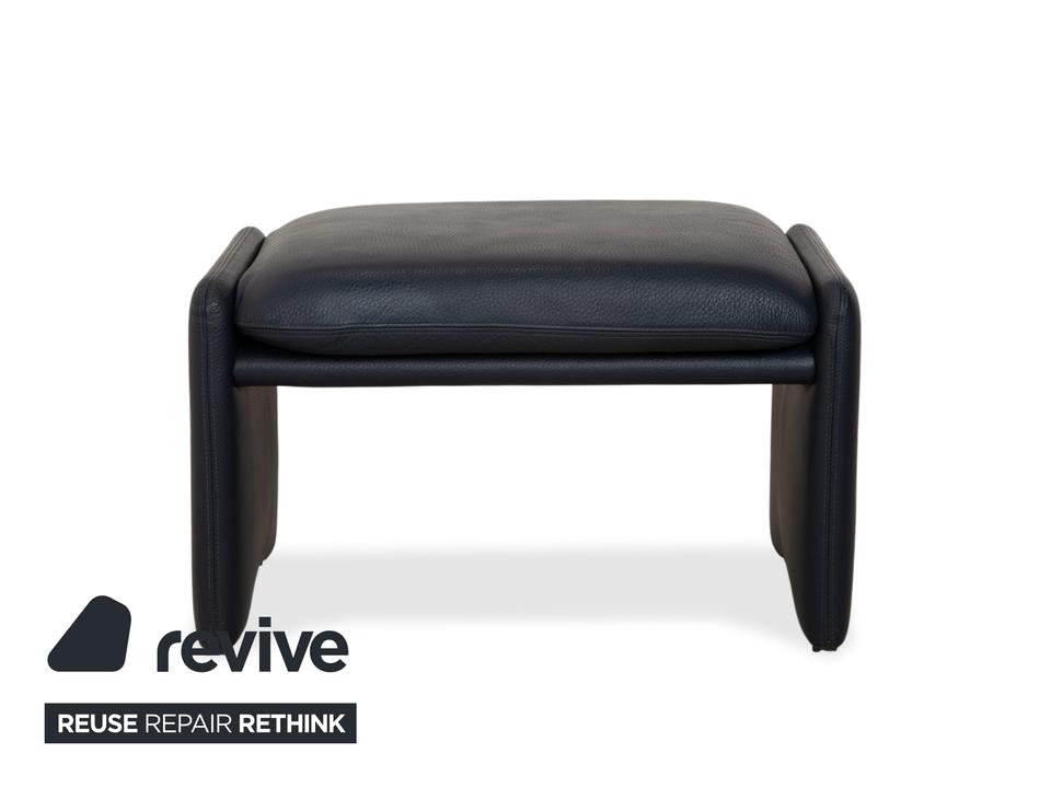 Erpo City Leder Hocker Blau Dunkelblau Marine – Bild 8