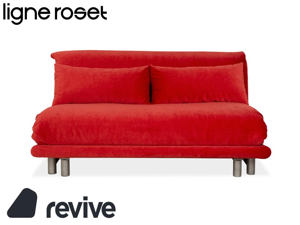 Ligne Roset Multy Stoff Dreisitzer Rot Schlaffunktion Neubezug ✨