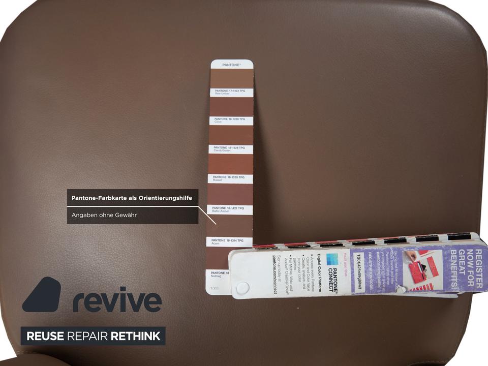 Minotti Aston Leder Stuhl Braun Kaffee Esszimmer – Bild 7