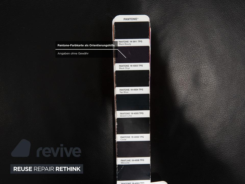 6er Garnitur Ronald Schmitt Leder Stuhl Schwarz Chrom Esszimmer – Bild 6