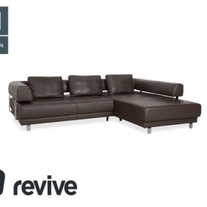 Ewald Schillig Brand Face Leder Ecksofa Braun Sofa Couch