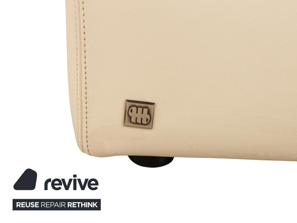 Musterring Leder Sessel Creme Beige Off-White – Bild 16