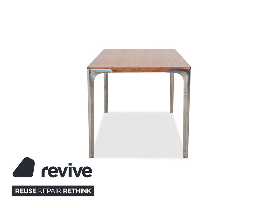 Hülsta T70 Holz Esstisch Braun Chrom Beine 140 x 80 cm – Bild 10