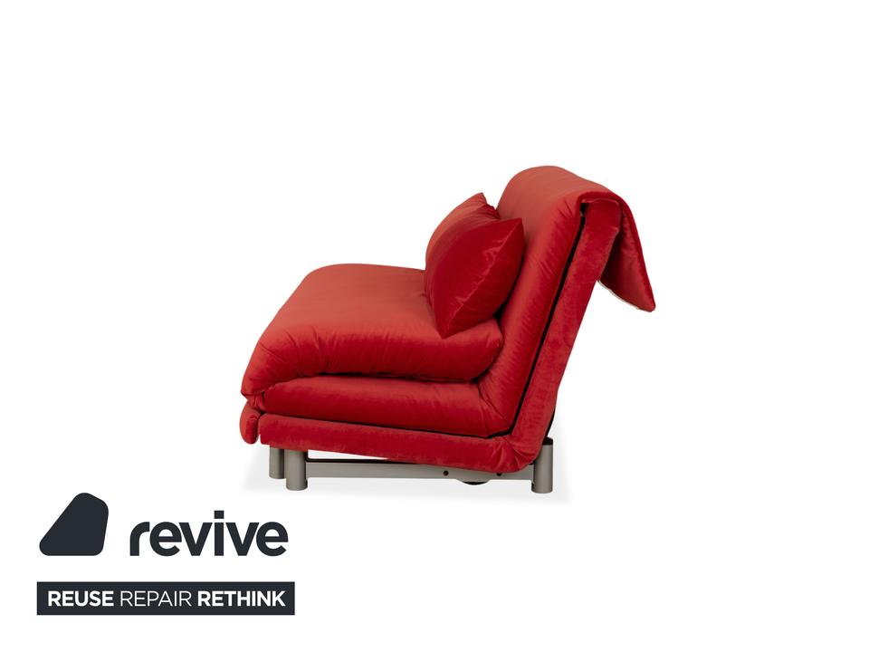 Ligne Roset Multy Stoff Dreisitzer Rot Schlaffunktion Neubezug ✨ – Bild 11