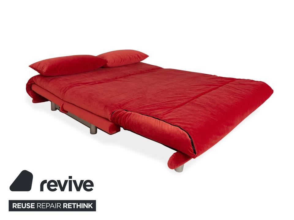 Ligne Roset Multy Stoff Dreisitzer Rot Schlaffunktion Neubezug ✨ – Bild 4