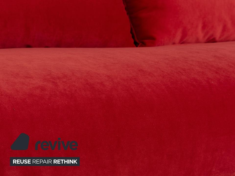 Ligne Roset Multy Stoff Dreisitzer Rot Schlaffunktion Neubezug ✨ – Bild 5