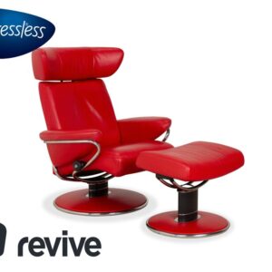 Stressless Jazz Leder Sessel Größe M Chilli Rot manuelle