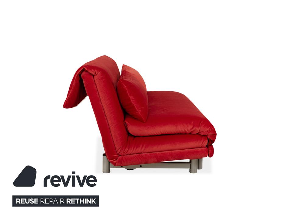 Ligne Roset Multy Stoff Dreisitzer Rot Schlaffunktion Neubezug ✨ – Bild 9