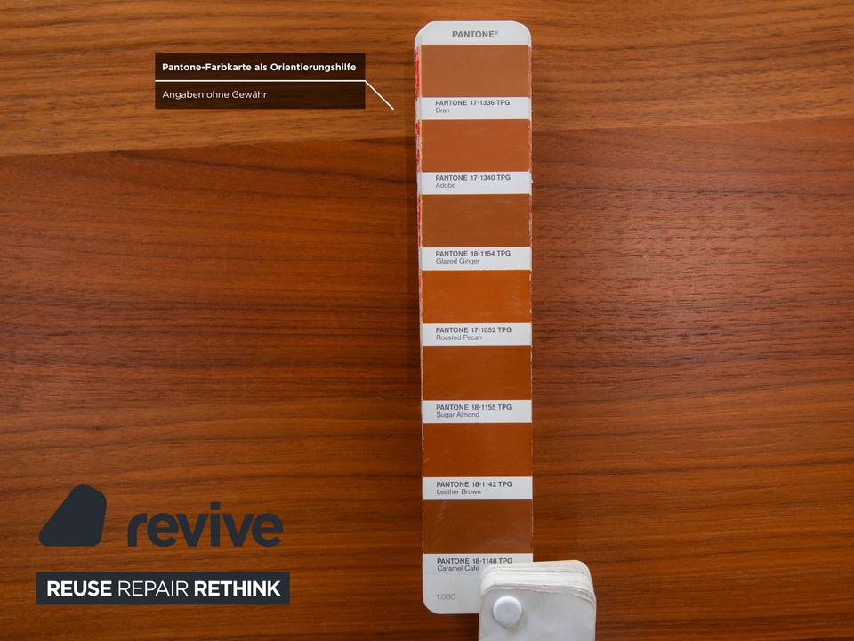 Hülsta T70 Holz Esstisch Braun Chrom Beine 140 x 80 cm – Bild 7