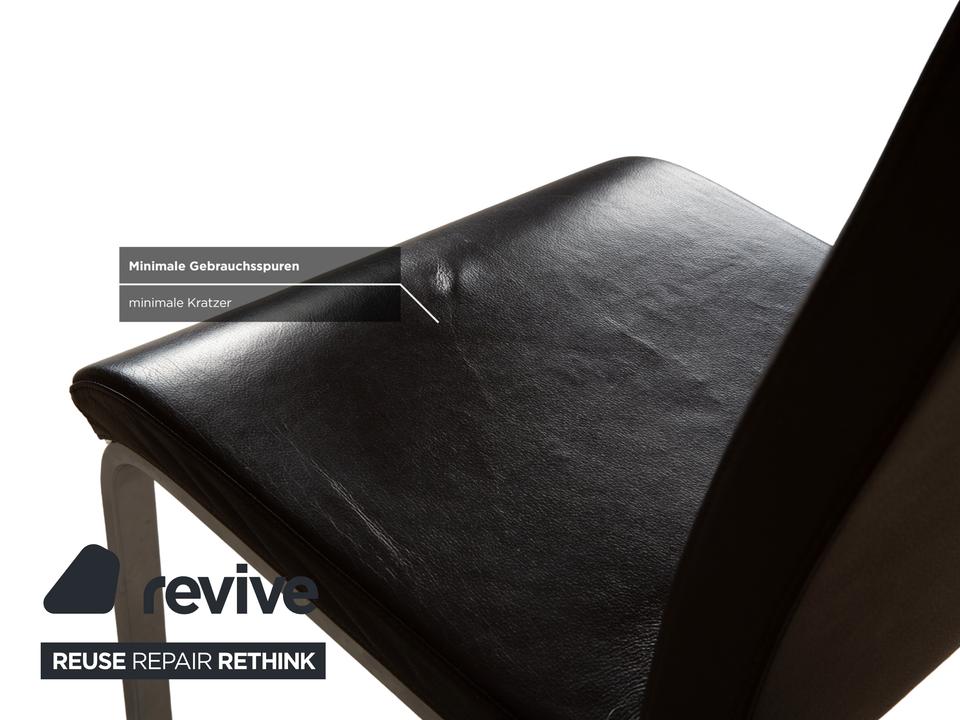 6er Garnitur Wöstmann Leder Stuhl Dunkelbraun – Bild 7