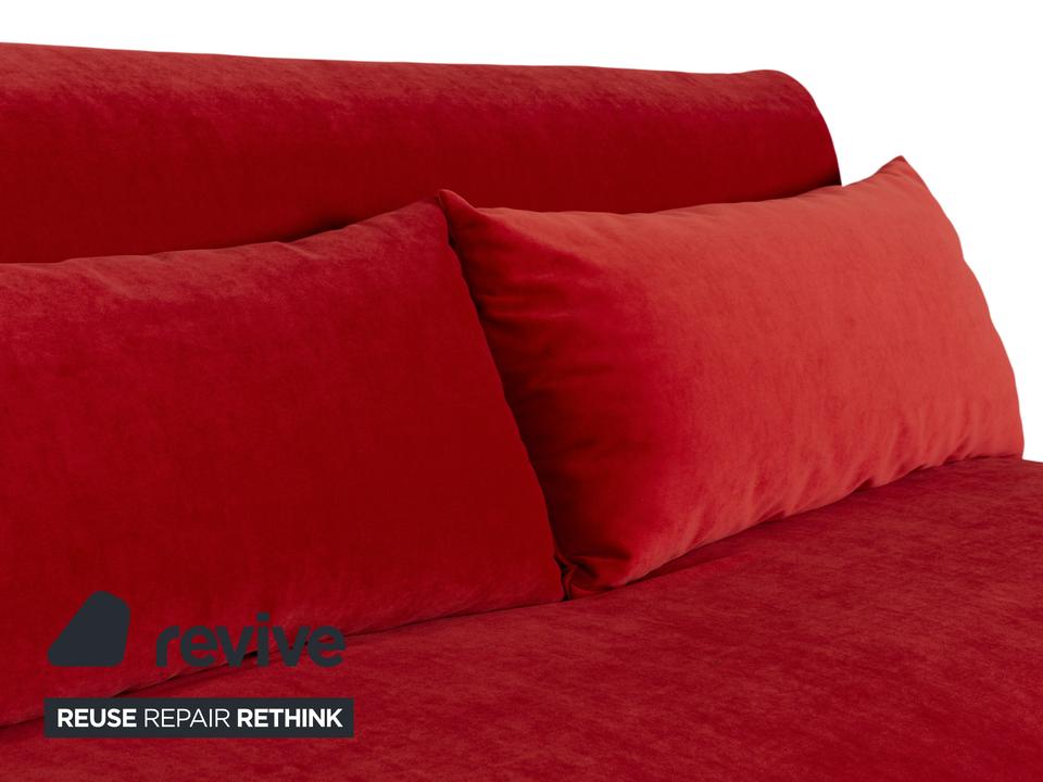Ligne Roset Multy Stoff Dreisitzer Rot Schlaffunktion Neubezug ✨ – Bild 7