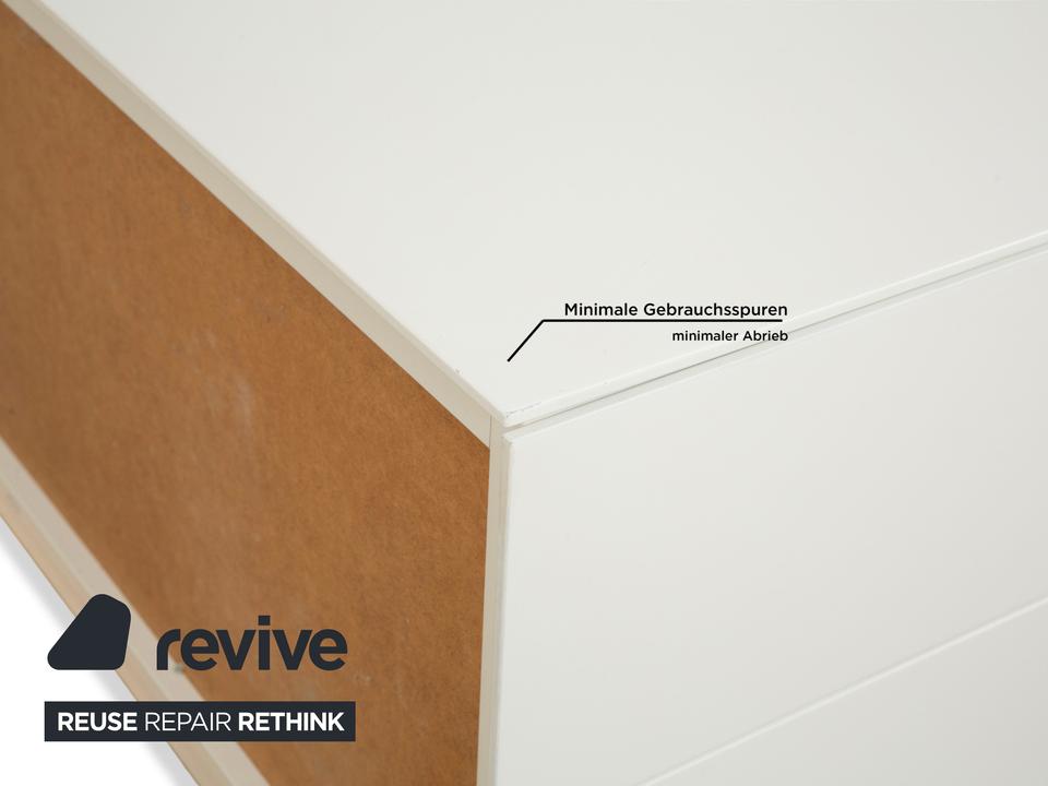 Kettnaker Holz Sideboard Creme Weiß Barfach Schubladen – Bild 7