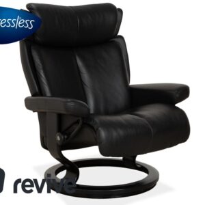 Stressless Magic Leder Sessel Schwarz manuelle Funktion