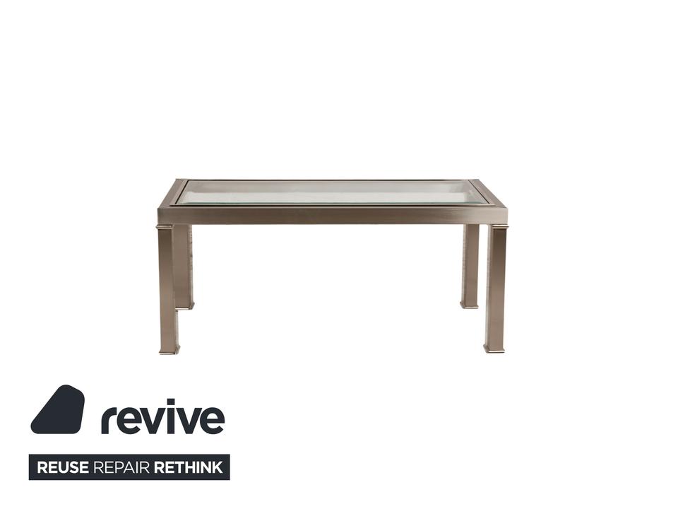 Sovet Italia Nice Glas Couchtisch Silber Satztische – Bild 13