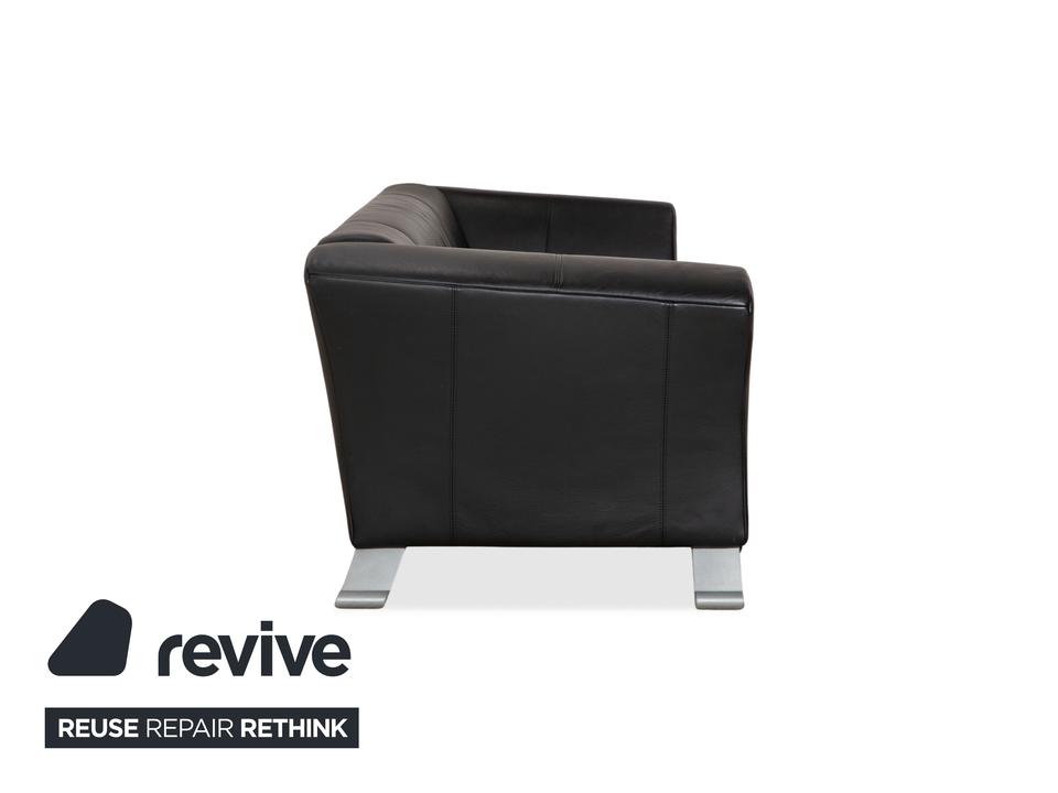 Rolf Benz 322 Leder Dreisitzer Schwarz Sofa Couch – Bild 9