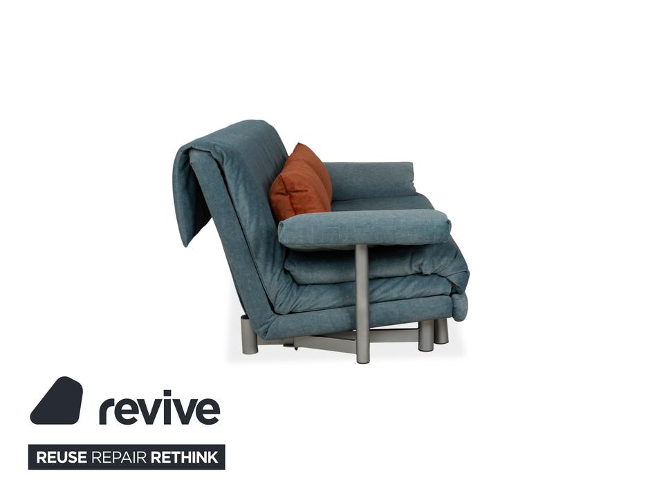 Ligne Roset Multy Stoff Dreisitzer Blau Grau manuelle ✨ – Bild 10