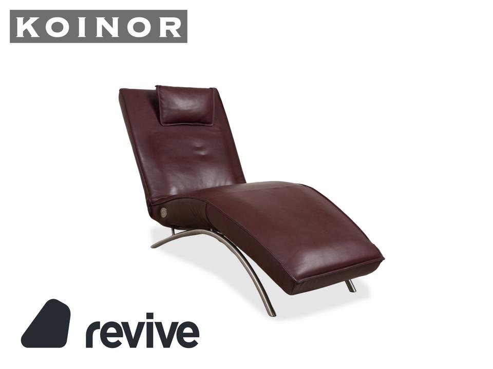 Koinor Jonas Liege Rot Bordeaux Weinrot elektrische Relaxfunktion