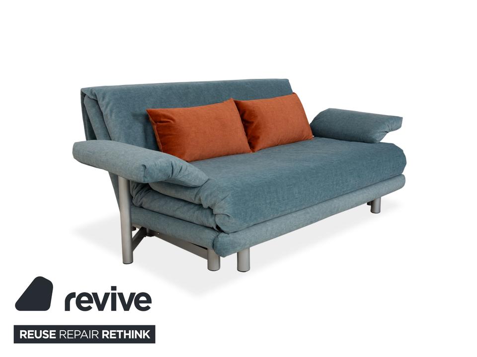 Ligne Roset Multy Stoff Dreisitzer Blau Grau manuelle ✨ – Bild 3