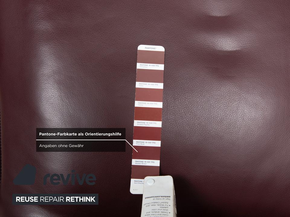 Koinor Jonas Liege Rot Bordeaux Weinrot elektrische Relaxfunktion – Bild 12