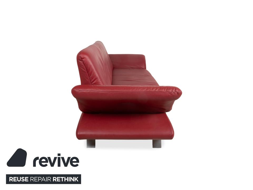 Koinor Rossini Leder Dreisitzer Rot Rubin Sofa Couch – Bild 14
