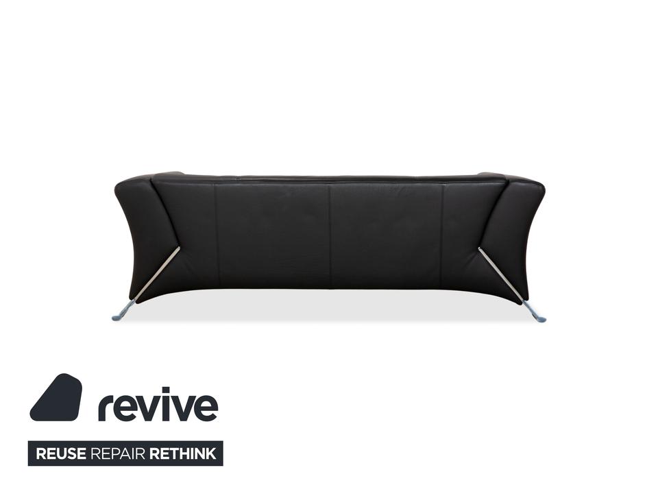 Rolf Benz 322 Leder Dreisitzer Schwarz Sofa Couch – Bild 10