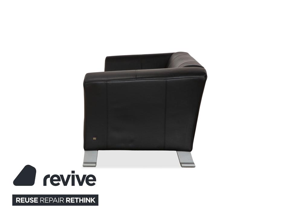 Rolf Benz 322 Leder Dreisitzer Schwarz Sofa Couch – Bild 11