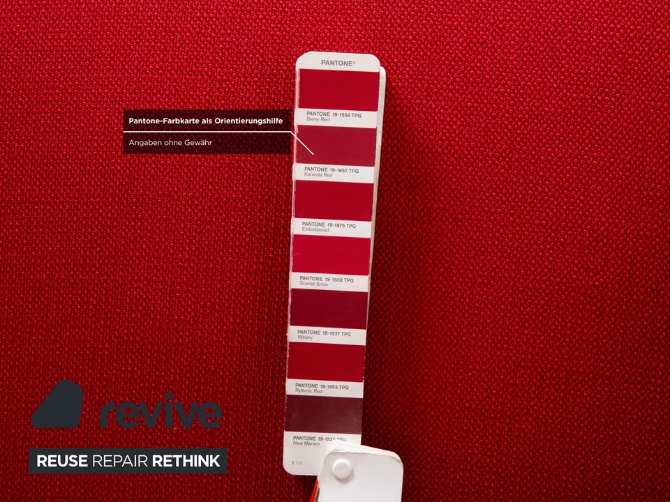 Rolf Benz 3100 Sessel Stoff Rot Silber manuelle Funktion ✨ – Bild 8