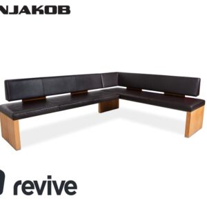 Venjakob Leder Holz Sitzbank Braun Dunkelbraun Esszimmer