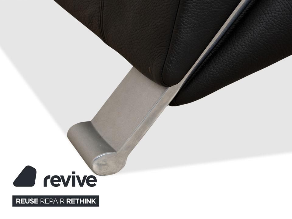 Rolf Benz 322 Leder Dreisitzer Schwarz Sofa Couch – Bild 6