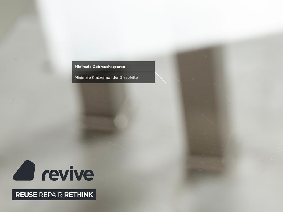 Sovet Italia Nice Glas Couchtisch Silber Satztische – Bild 7