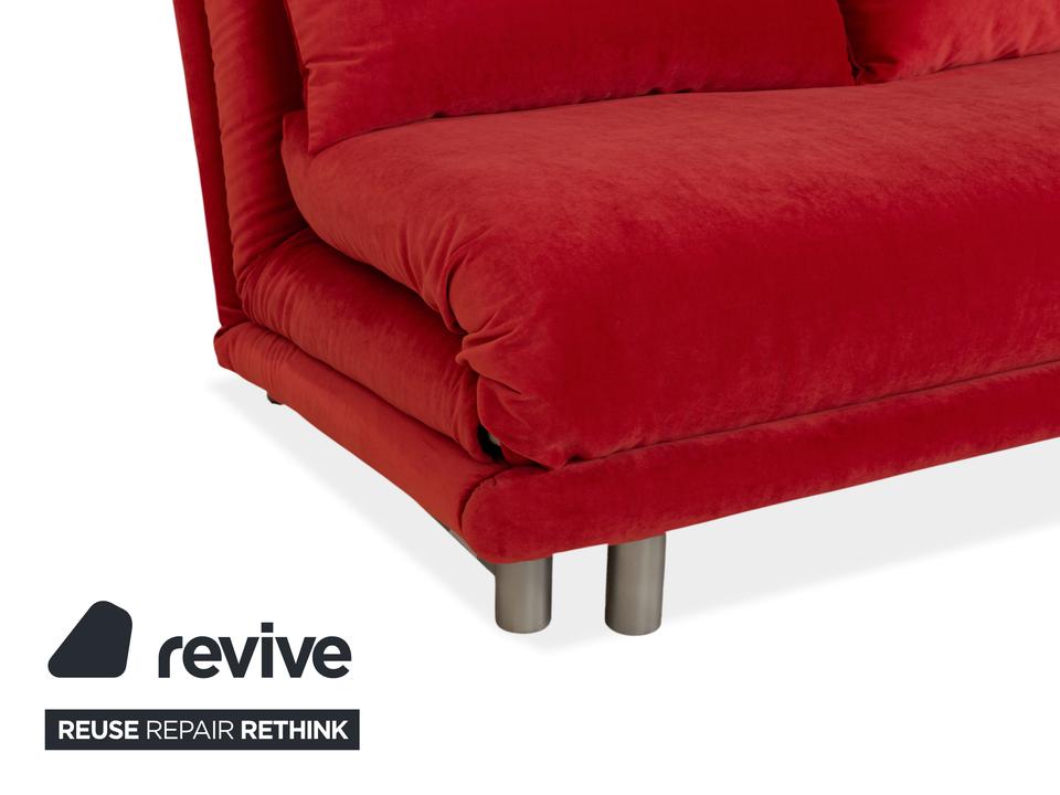Ligne Roset Multy Stoff Dreisitzer Rot Schlaffunktion Neubezug ✨ – Bild 6