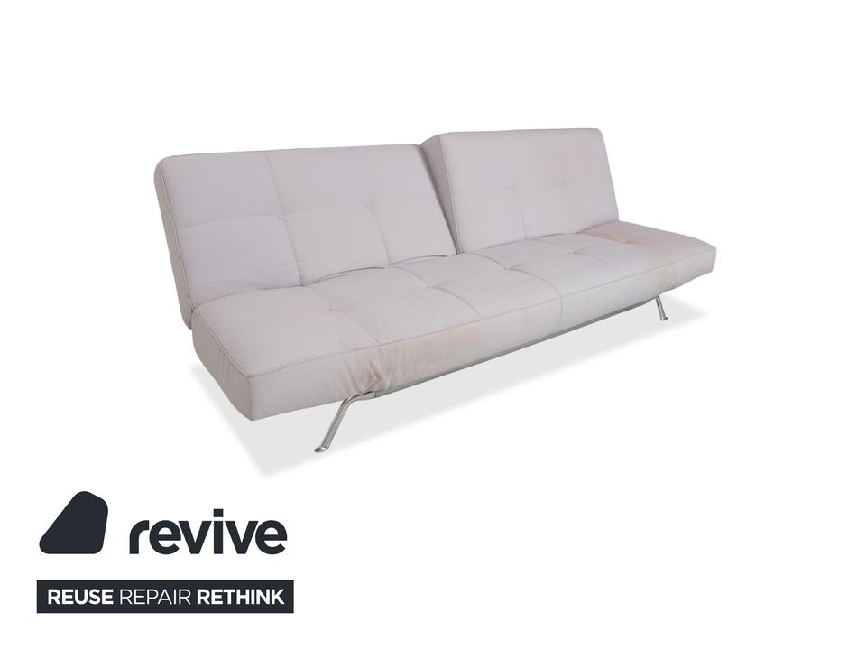 Ligne Roset Smala Dreisitzer Stoff Sofa Hellgrau Schlafsofa – Bild 4
