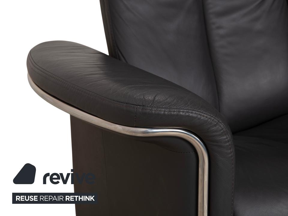 Stressless Soul Leder Zweisitzer Dunkelgrau Anthrazit manuelle – Bild 6