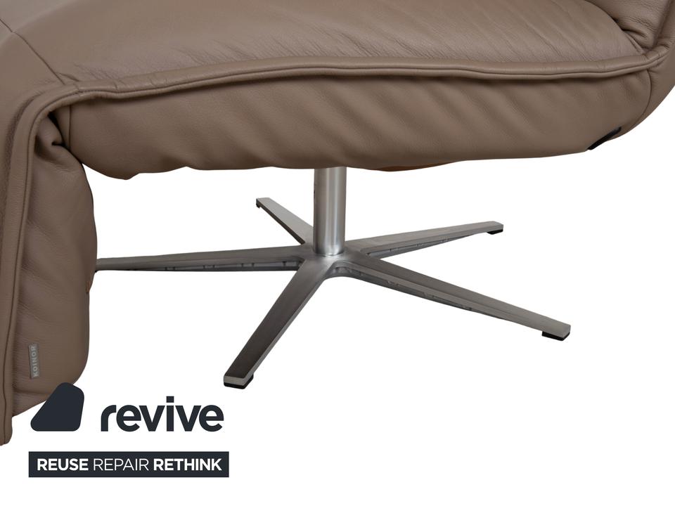 Koinor Epos Leder Sessel Beige Taupe elektrische Funktion Akku – Bild 10